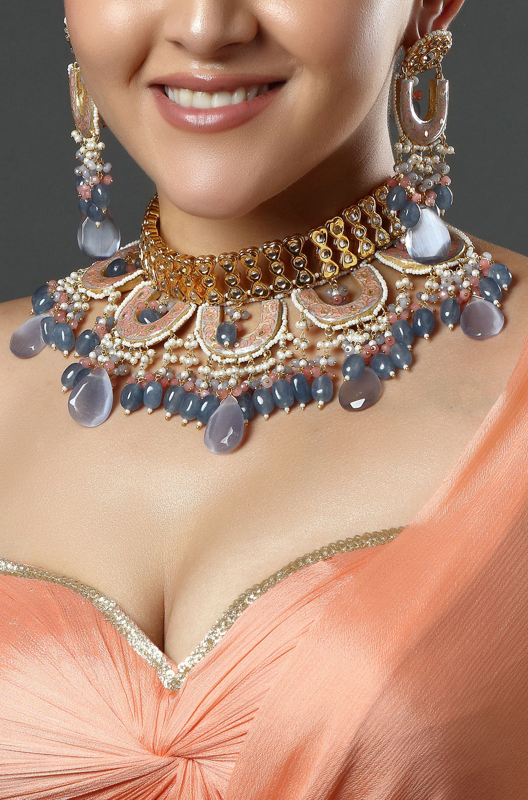 Amethyst Haze Heritage Statement Necklace