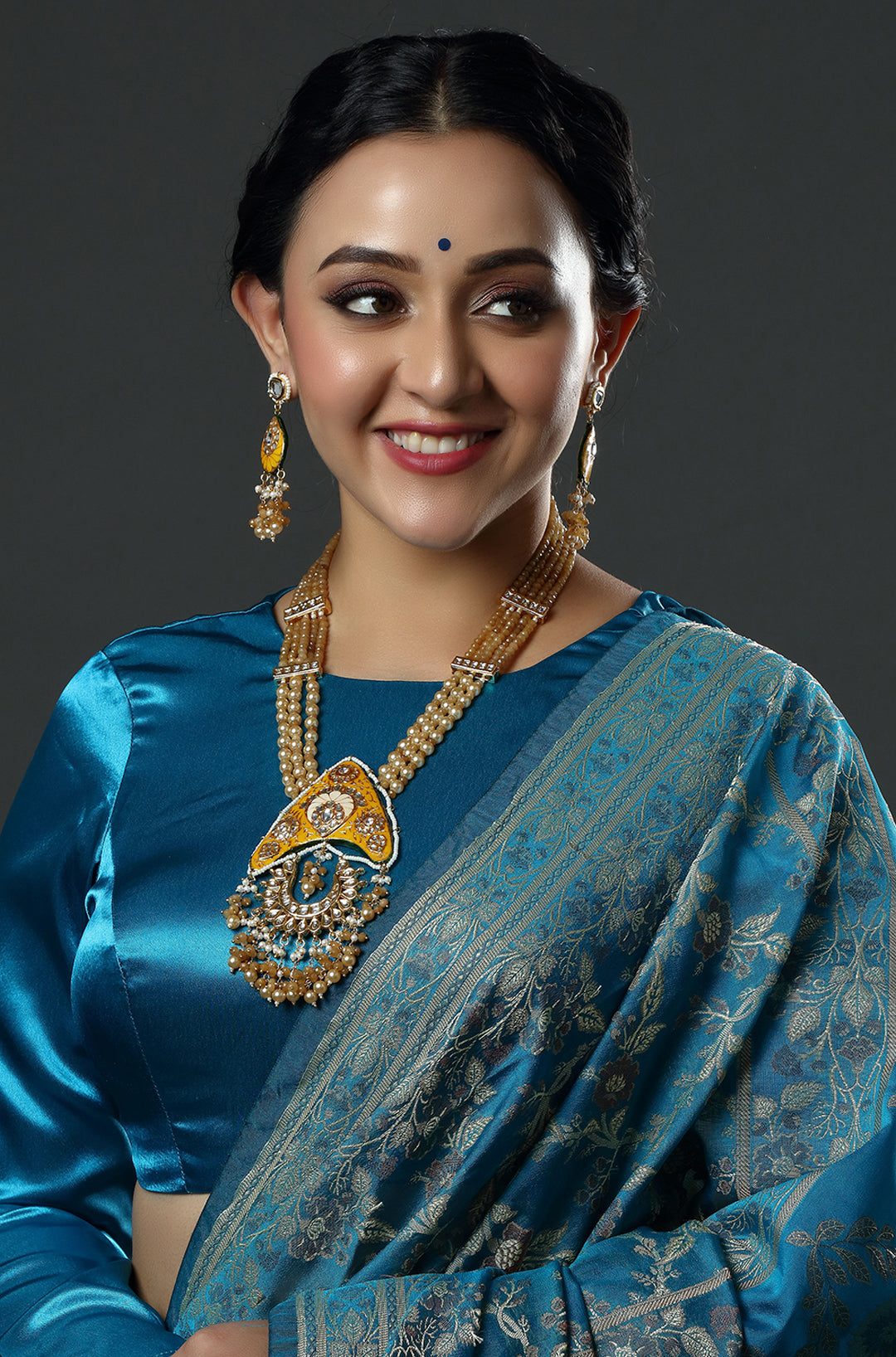 Golden Hour Pearl Cascade Necklace