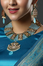 Mughal Sky Heritage Ensemble Necklace