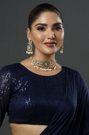 Green Cluster Pearl Choker Necklace