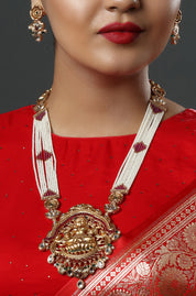 Goddess Lakshmi Motif Necklace
