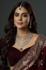 Diamond Dewdrop Empress Necklace