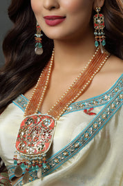 Coral Bloom Statement Haar