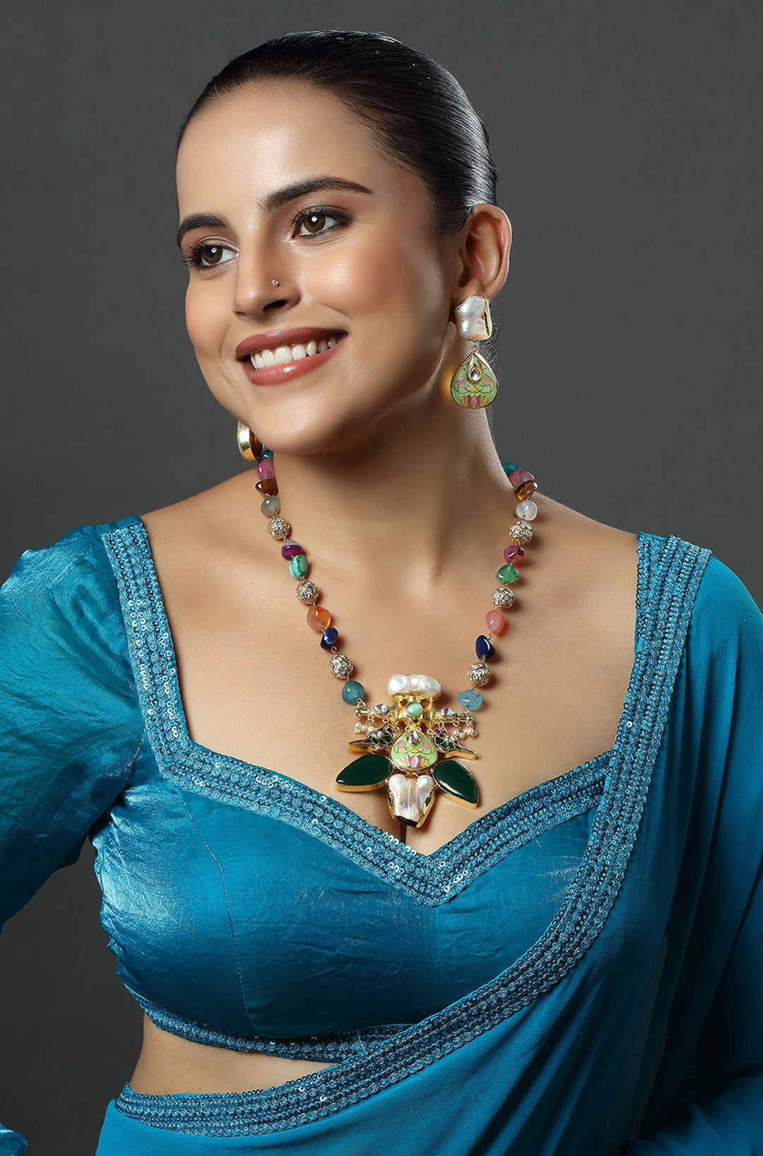 Fusion Multicolor Statement Necklace