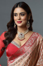 Pearl Ruby Cascade Necklace