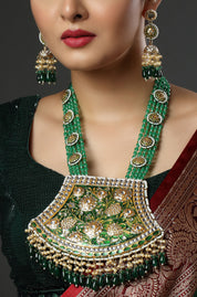 The Emerald Garden Bridal Lakh Necklace