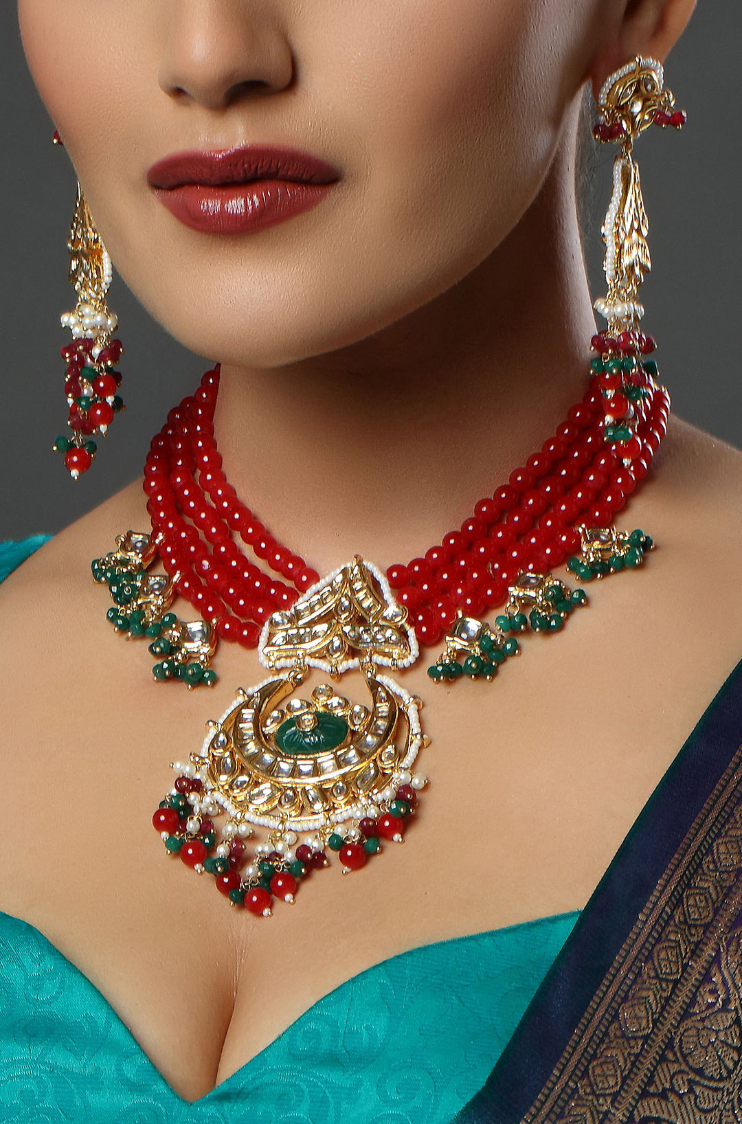 The Ruby Emerald Empress Choker Necklace
