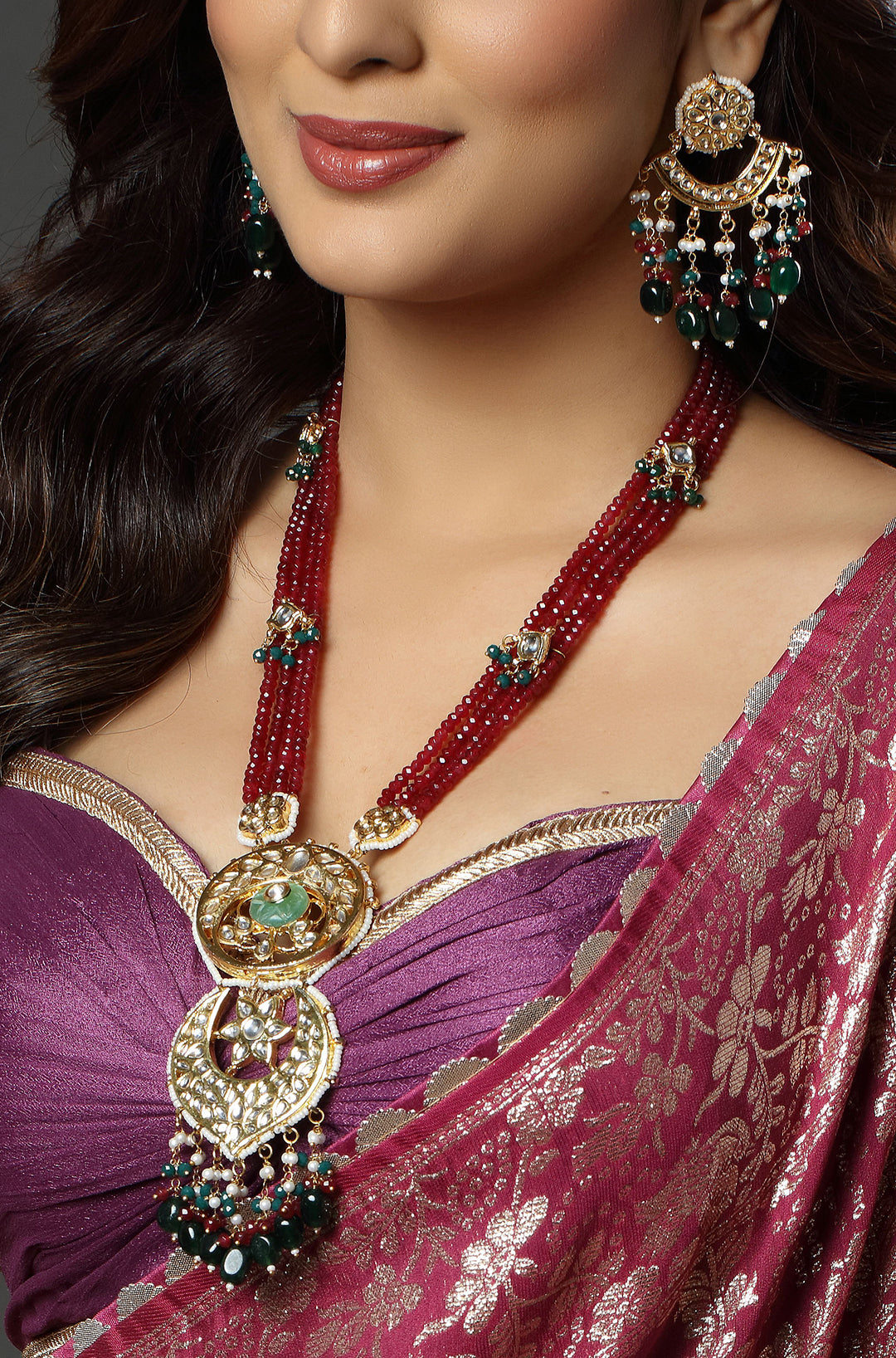 Luxury Mayuri Jadau Necklace