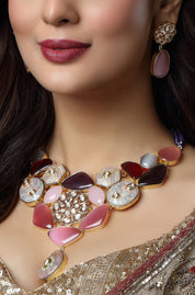 Fusion Multicolor Statement Neck Piece