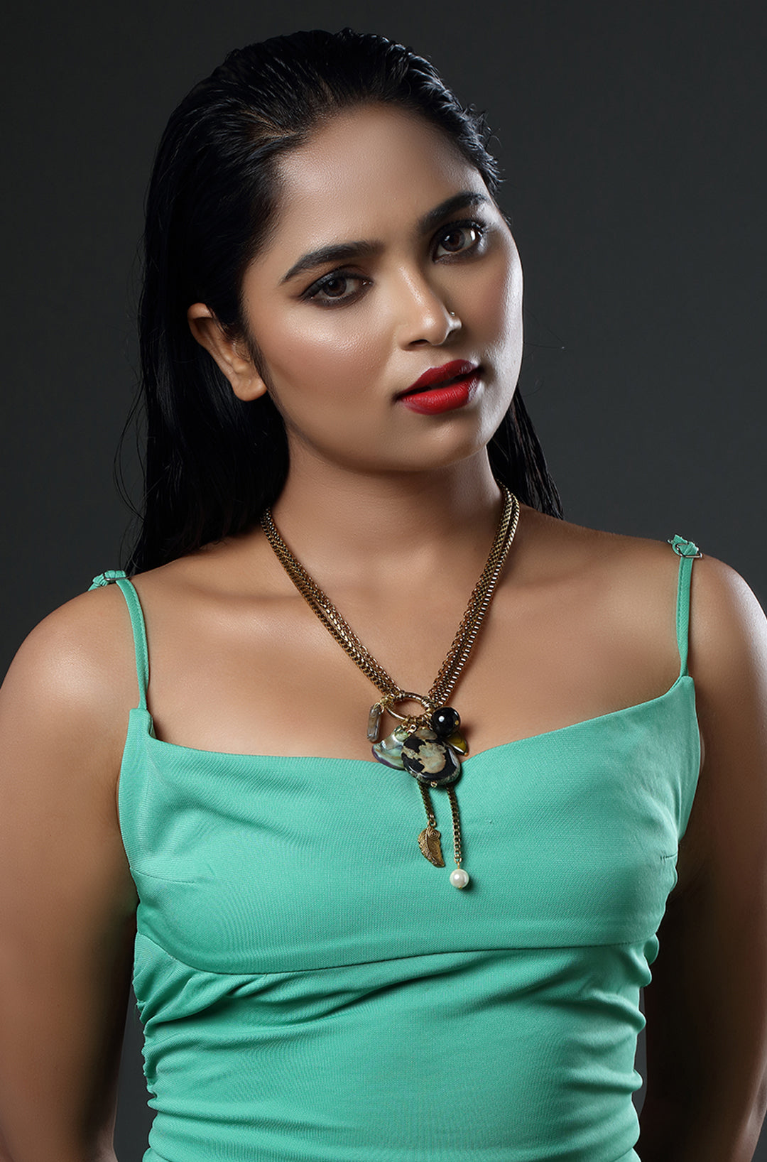 Serenity Shell Cascade Necklace