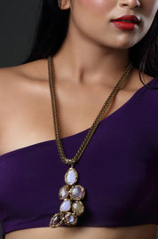 Lavender Bloom Pendant Necklace