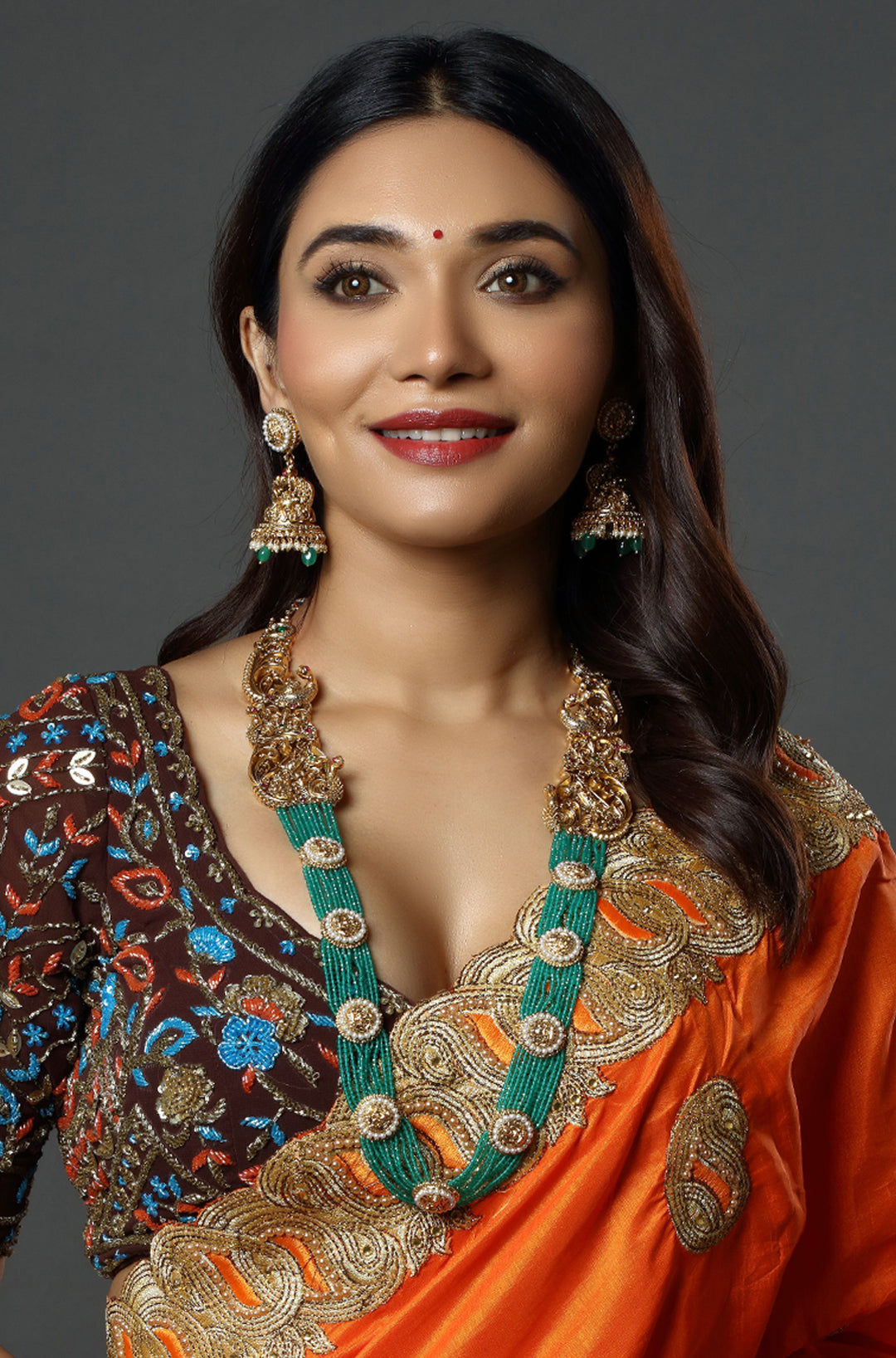 Regal Grandeur Meenakari Multilayer Necklace