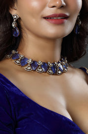 The Polki Sapphire Grandeur Necklace
