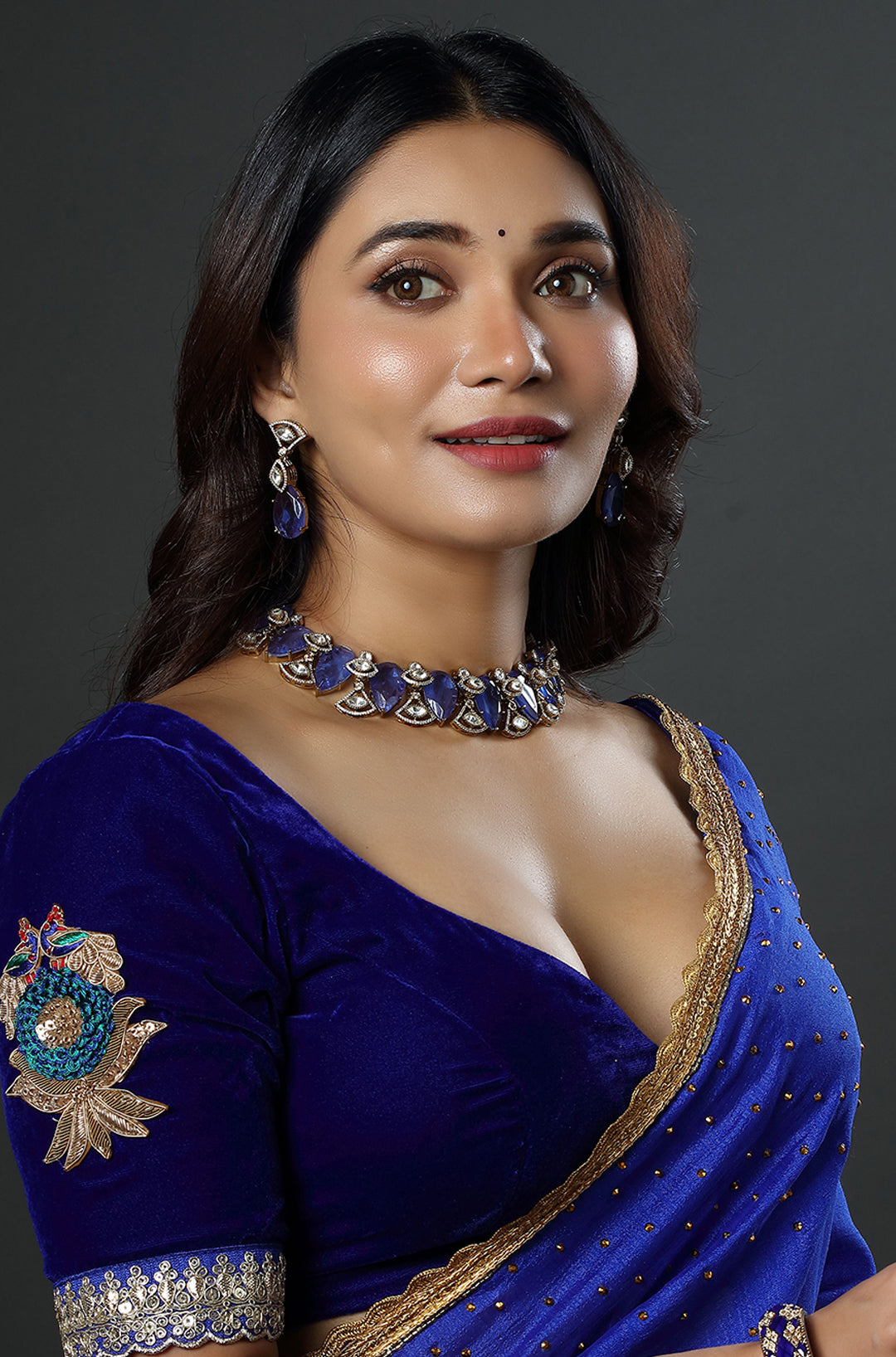 The Polki Sapphire Grandeur Necklace