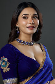 The Polki Sapphire Grandeur Necklace