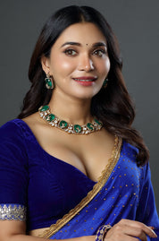 The Regal Emerald Drop Necklace