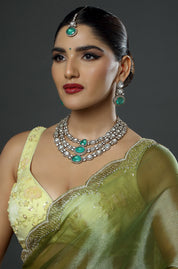 Mystical Green Symphony Necklace