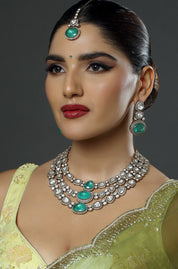 Mystical Green Symphony Necklace