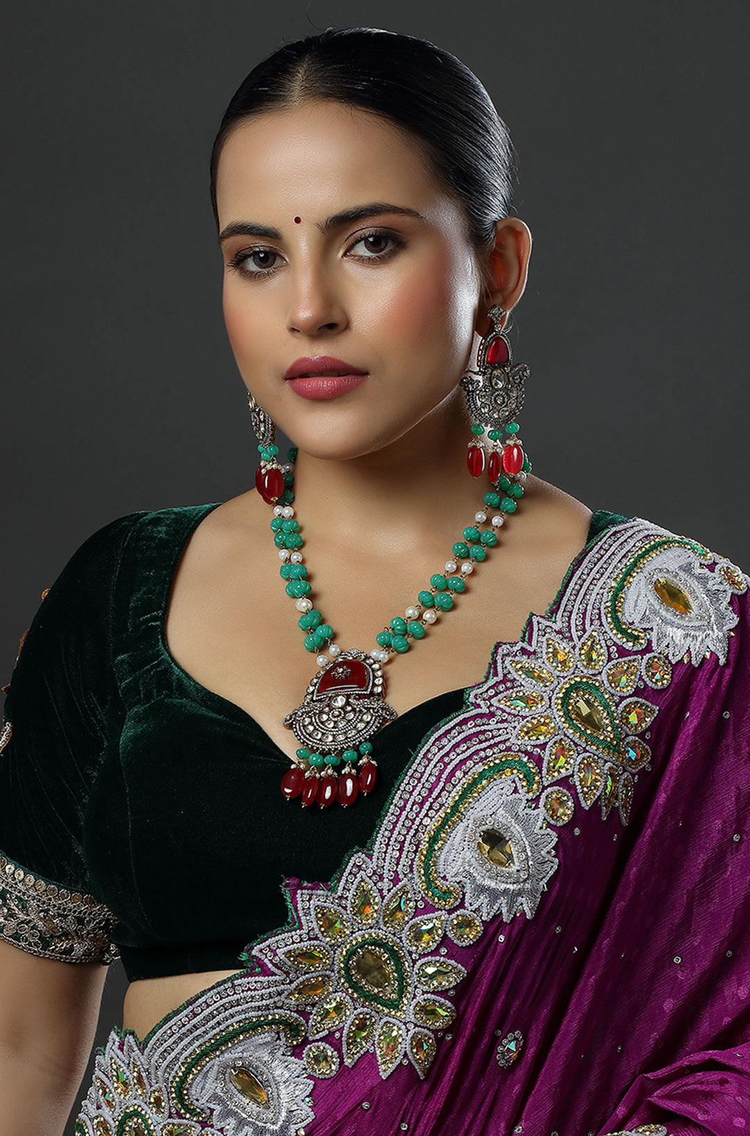 Royal Polki Neck Piece and Set