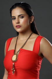 Lunar Etch Adornment Necklace