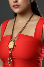 Lunar Etch Adornment Necklace