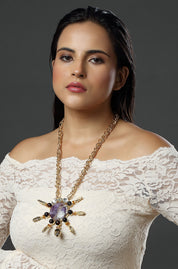 Imperial Radiance Pendant Necklace