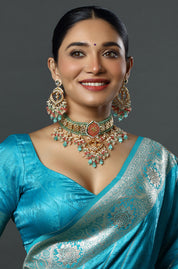 Pista Anarkali Choker