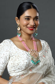Pari Pink & Teal Charm Necklace