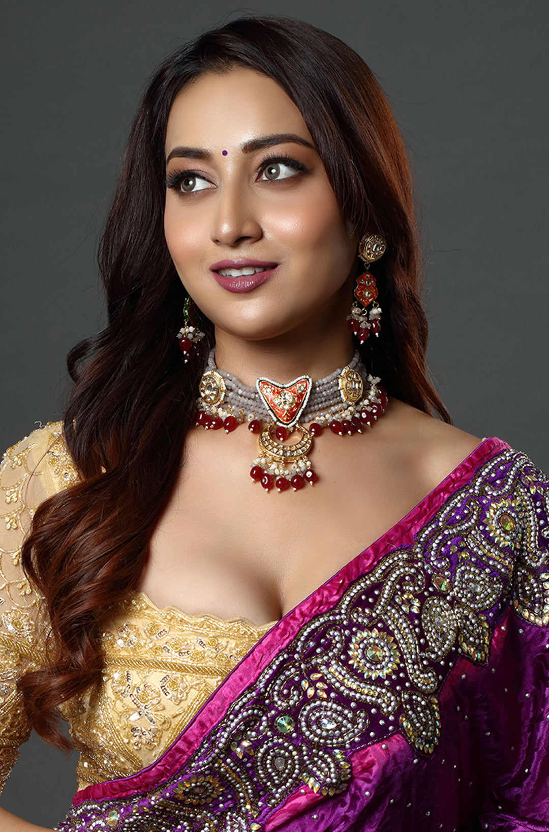 The Ruby Enamel Romance Choker