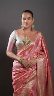 Rose Quartz Grandeur Ensemble Necklace