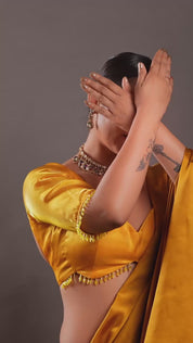 Micron Gold Polish Brass Zirconia Onyx Choker Necklace