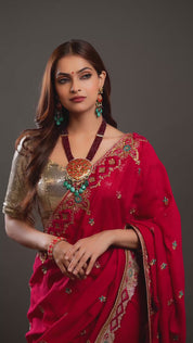 Crimson Turquoise Grandeur Necklace