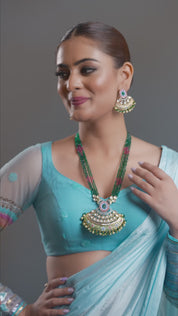 Royal Meenakari Kundan Necklace