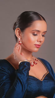 Urvashi Red Polki Necklace