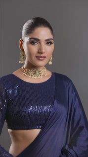 Green Cluster Pearl Choker Necklace