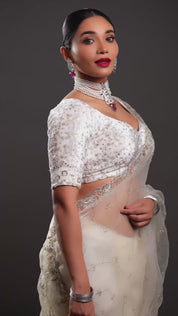 Beautiful White Pearl Statement Choker Necklace