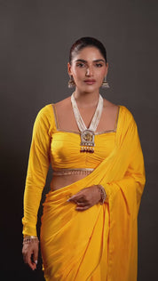 Radha Krishna Long Haar Multi Strands Gold Plated Necklace