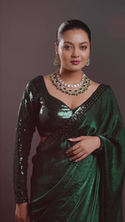 Regal Green Kundan Victorian Necklace