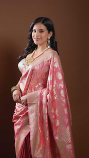 The Rose Petal Kundan Cascade Necklace