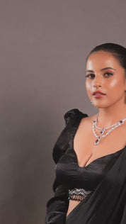 Vintage Old French Rhinestones Necklace