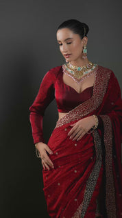 Gold-Plated Crystal Polki, Stone -Studded Necklace