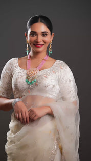 Pari Pink & Teal Charm Necklace