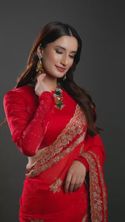 Unique Green & Yellow Two-Tone Finish Polki Necklace