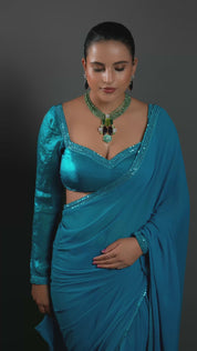 Gold Finish Natural Carved Stone Necklace