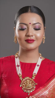Goddess Lakshmi Motif Necklace