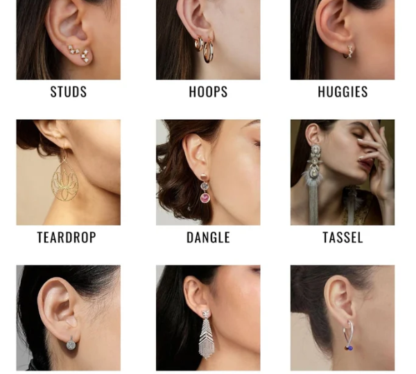 Matching Your Earring With Different Hairstyles!