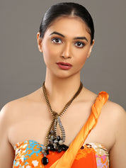 Open Necklace with Gemstone