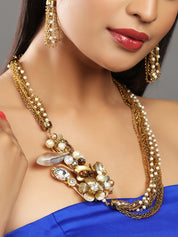 Broach Style Long Necklace