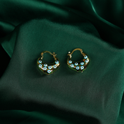 Small Miranda Evil Eye Hoop Earrings