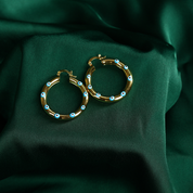 Miranda Evil Eye Hoop Earrings